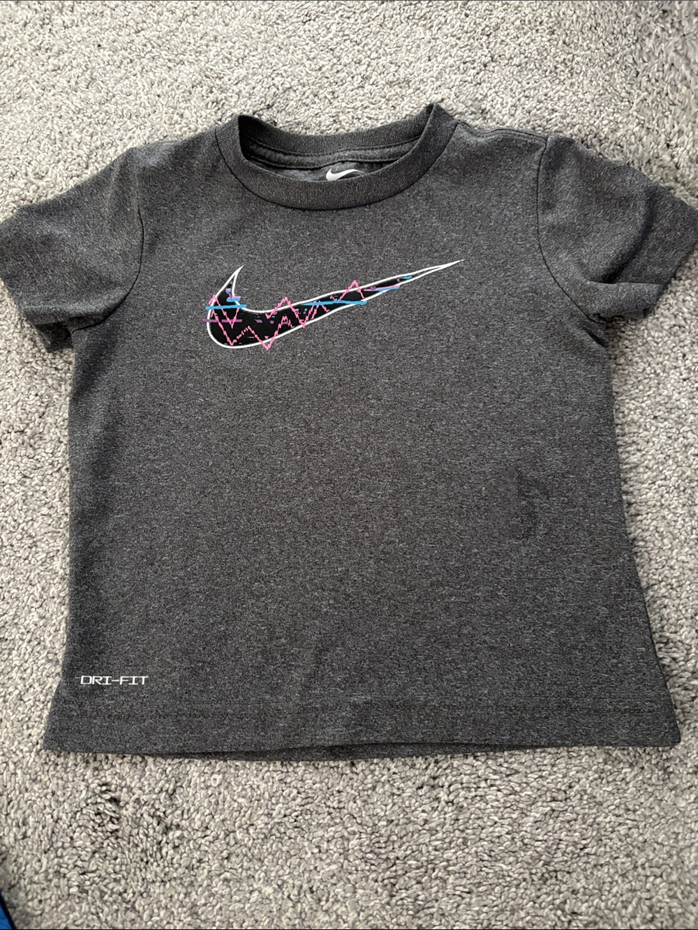Nike toddler Dri-FIT Charcoal Tee 3T